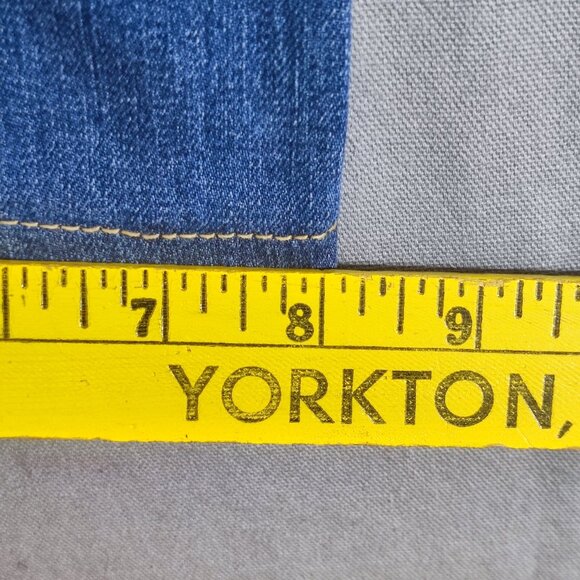 Buffalo jeans high rise straight leg women's size 12 medium washed denim blue - Picture 14 of 14